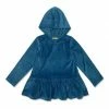Buy 🧨 Simply Millie By Millie Loves Lily Midnight Ruffle-Hem Velour Hooded Tunic - Infant, Toddler & 👧 Girls For Kids ✔️