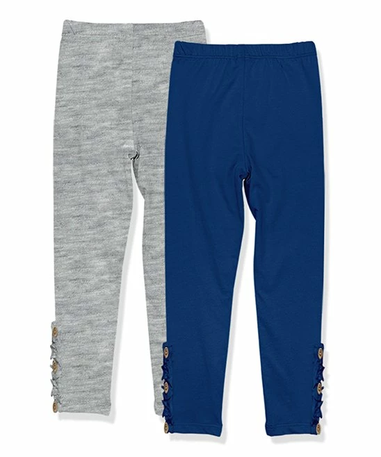 Best reviews of β¨ Millie Loves Lily Heather Gray & Navy Button-Accent Ruffle-Trim Leggings Set - Infant, Toddler & π§ Girls For Baby & Maternity π 2 Best reviews of β¨ Millie Loves Lily Heather Gray & Navy Button-Accent Ruffle-Trim Leggings Set - Infant, Toddler & π§ Girls For Baby & Maternity π - Image 2