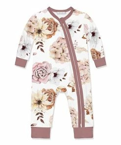 Cheap ⭐ Little Millie White Dried Flowers Zip-Up Playsuit - Infant For Baby & Maternity 😍