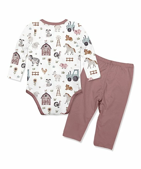 Best reviews of βοΈ Little Millie White Baby Farm Animals Bodysuit & Nostalgia Rose Leggings - Infant For Baby & Maternity π 3 Best reviews of βοΈ Little Millie White Baby Farm Animals Bodysuit & Nostalgia Rose Leggings - Infant For Baby & Maternity π - Image 3