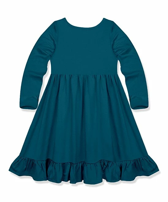 Cheap π Simply Millie By Millie Loves Lily Midnight Pocket Ruffle-Hem Long-Sleeve A-Line π Dress - Infant, Toddler & π§ Girls For Kids π€© 2 Cheap π Simply Millie By Millie Loves Lily Midnight Pocket Ruffle-Hem Long-Sleeve A-Line π Dress - Infant, Toddler & π§ Girls For Kids π€© - Image 2