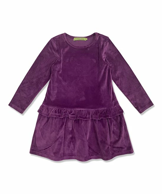 Hot Sale π Millie Loves Lily Plum Velour Ruffle-Accent Drop-Waist π Dress - Infant, Toddler & π§ Girls For Kids 𧨠1 Hot Sale π Millie Loves Lily Plum Velour Ruffle-Accent Drop-Waist π Dress - Infant, Toddler & π§ Girls For Kids π§¨