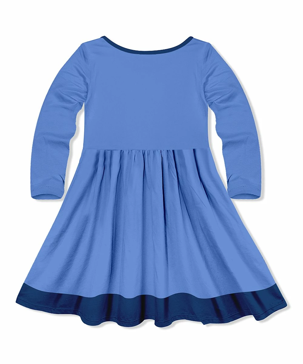 Outlet π Simply Millie By Millie Loves Lily Marina Blue & Navy Contrast-Trim Button-Up A-Line π Dress - Infant, Toddler & π§ Girls For Kids βοΈ 2 Outlet π Simply Millie By Millie Loves Lily Marina Blue & Navy Contrast-Trim Button-Up A-Line π Dress - Infant, Toddler & π§ Girls For Kids βοΈ - Image 2