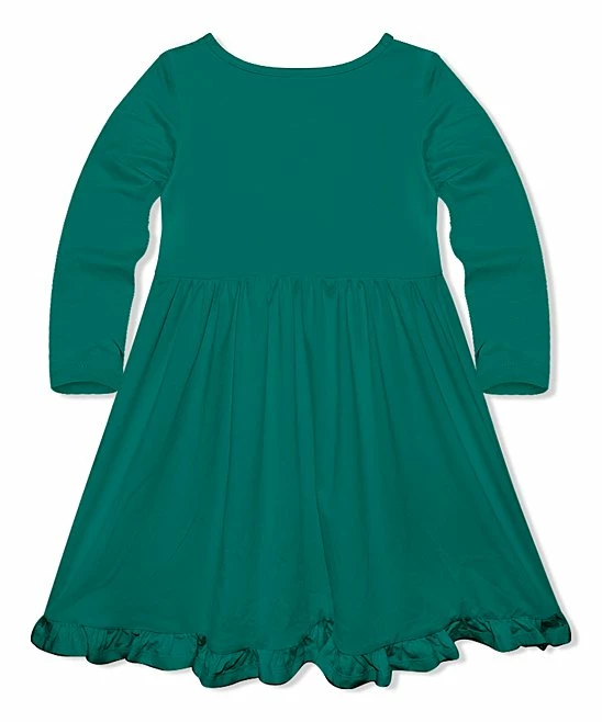 Flash Sale π― Simply Millie By Millie Loves Lily Ivy Green Button-Front A-Line π Dress - Infant, Toddler & π§ Girls For Kids π 2 Flash Sale π― Simply Millie By Millie Loves Lily Ivy Green Button-Front A-Line π Dress - Infant, Toddler & π§ Girls For Kids π - Image 2