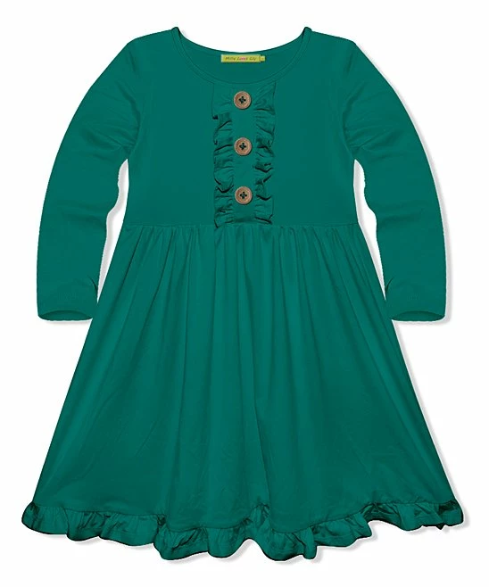 Flash Sale π― Simply Millie By Millie Loves Lily Ivy Green Button-Front A-Line π Dress - Infant, Toddler & π§ Girls For Kids π 1 Flash Sale π― Simply Millie By Millie Loves Lily Ivy Green Button-Front A-Line π Dress - Infant, Toddler & π§ Girls For Kids π