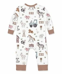 Outlet π Little Millie White & Brown Baby Farm Animal Zip-Up Playsuit - Infant For Baby & Maternity β€οΈ 5 Outlet π Little Millie White & Brown Baby Farm Animal Zip-Up Playsuit - Infant For Baby & Maternity β€οΈ -Little Millie-shop zu110161151 alt 2 tm1667391975