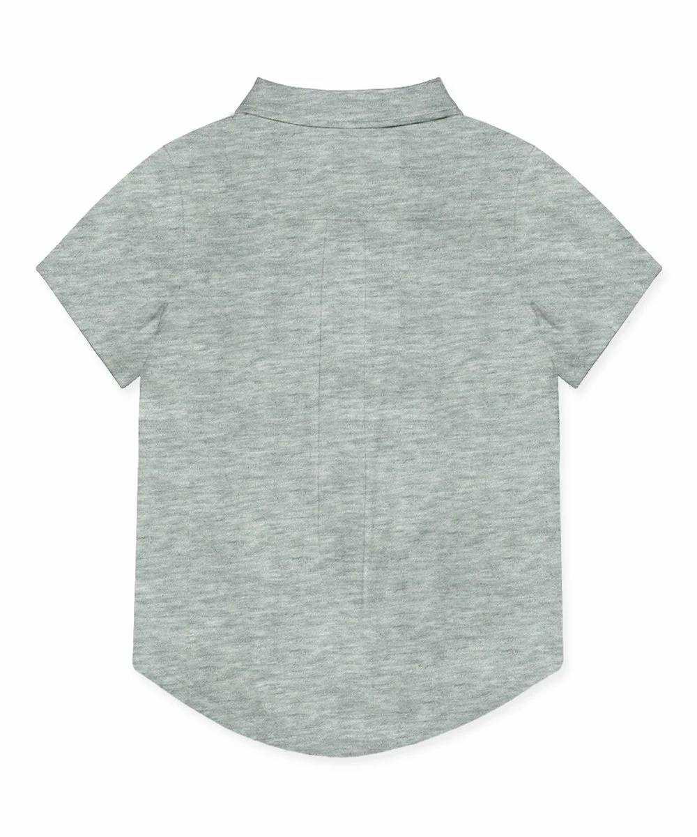Flash Sale π― Millie & Maxx Heather Gray Short-Sleeve Button-Up - Toddler & Boys For Kids β 2 Flash Sale π― Millie & Maxx Heather Gray Short-Sleeve Button-Up - Toddler & Boys For Kids β - Image 2