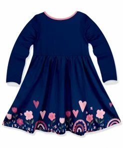 Flash Sale π₯° Millie Loves Lily Navy Heart Border Button-Accent A-Line π Dress - Infant, Toddler & π§ Girls For Kids π 5 Flash Sale π₯° Millie Loves Lily Navy Heart Border Button-Accent A-Line π Dress - Infant, Toddler & π§ Girls For Kids π -Little Millie-shop zu110333626 alt 2 tm1667424534