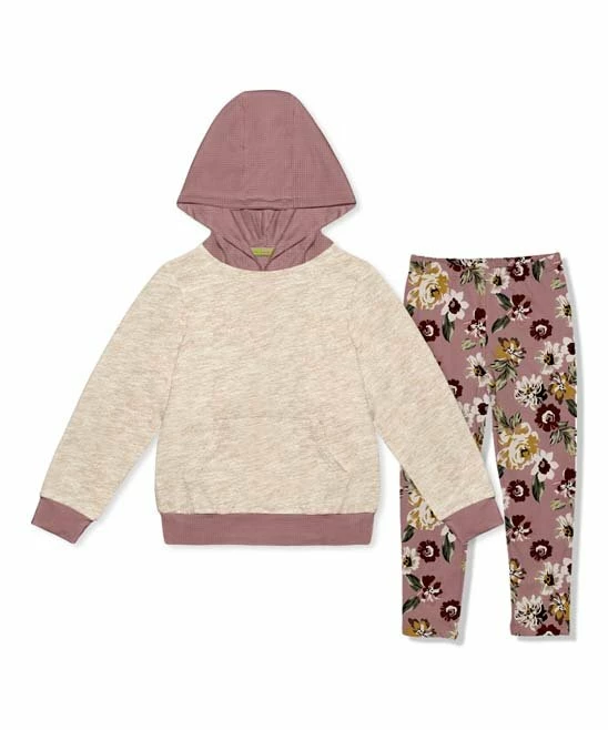 Top 10 π Millie Loves Lily Oatmeal Heather Waffle-Knit Pocket Hoodie & Floral Earth Leggings - Infant, Toddler & π§ Girls For Kids π― 1 Top 10 π Millie Loves Lily Oatmeal Heather Waffle-Knit Pocket Hoodie & Floral Earth Leggings - Infant, Toddler & π§ Girls For Kids π―