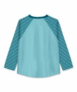 Deals ⭐ Millie Loves Lily Light Turquoise Roaming Dino Long-Sleeve Raglan Tee - Infant, Toddler & 👧 Girls For Kids 🥰 -Little Millie-shop zu110531203 alt 2 tm1668453079