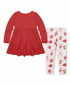 Coupon π Millie Loves Lily Red Long-Sleeve Babydoll Top & Valentine Treats Leggings - Infant, Toddler & π§ Girls For Kids π€© 5 Coupon π Millie Loves Lily Red Long-Sleeve Babydoll Top & Valentine Treats Leggings - Infant, Toddler & π§ Girls For Kids π€© -Little Millie-shop zu110553975 alt 2 tm1668452716