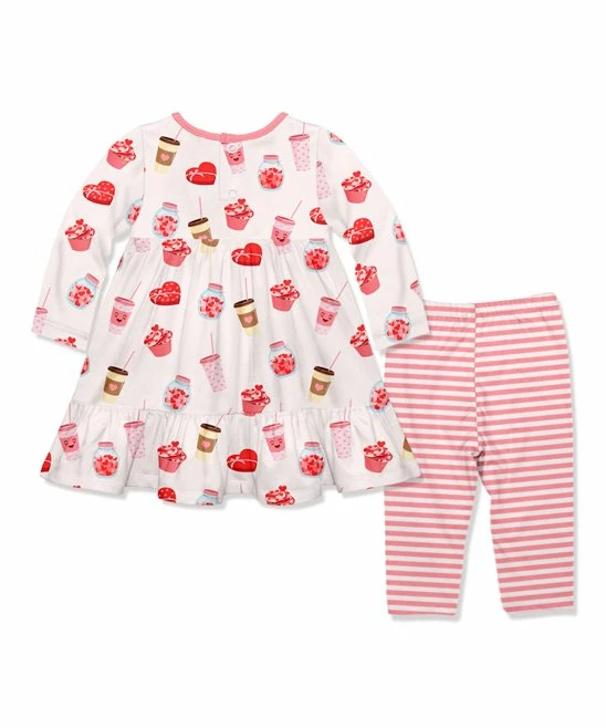 Top 10 π€© Little Millie Light Pink Valentine Treats Long-Sleeve Babydoll π Dress & Pink Stripe Leggings - Infant & Toddler For Kids π 3 Top 10 π€© Little Millie Light Pink Valentine Treats Long-Sleeve Babydoll π Dress & Pink Stripe Leggings - Infant & Toddler For Kids π - Image 3