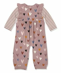 Best Sale π₯ Little Millie Mauve Hearts Ruffle-Trim Playsuit - Infant & Toddler For Kids π 5 Best Sale π₯ Little Millie Mauve Hearts Ruffle-Trim Playsuit - Infant & Toddler For Kids π -Little Millie-shop zu110607284 alt 2 tm1668719415