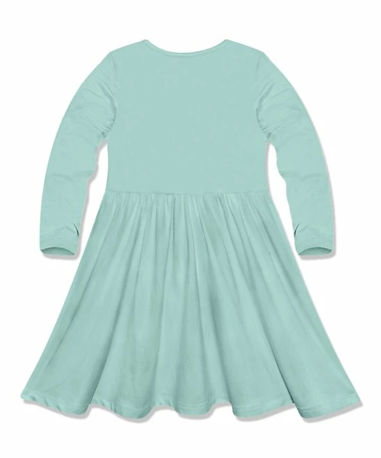 Best deal π Simply Millie By Millie Loves Lily Mint Bow-Accent Long-Sleeve A-Line π Dress - Infant, Toddler & π§ Girls For Kids π 2 Best deal π Simply Millie By Millie Loves Lily Mint Bow-Accent Long-Sleeve A-Line π Dress - Infant, Toddler & π§ Girls For Kids π - Image 2