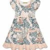 Best reviews of ✨ Millie Loves Lily Dusty Teal & Light Peach Leopard Angel-Sleeve 👗 Dress - Infant, Toddler & 👧 Girls For Kids ✨