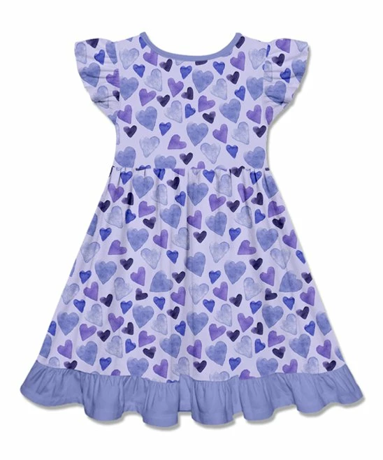 Best deal β¨ Millie Loves Lily Orchid Petal Heart To Heart Angel-Sleeve π Dress - Infant, Toddler & π§ Girls For Kids π 3 Best deal β¨ Millie Loves Lily Orchid Petal Heart To Heart Angel-Sleeve π Dress - Infant, Toddler & π§ Girls For Kids π - Image 3