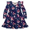 Wholesale 🧨 Millie Loves Lily Pink & Navy Willow Floral Long-Sleeve A-Line 👗 Dress - Infant, Toddler & 👧 Girls For Kids ✔️