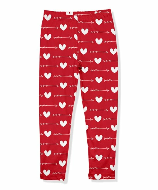 Outlet π― Millie Loves Lily Red & White Arrow Heart Leggings - Infant, Toddler & π§ Girls For Kids π 1 Outlet π― Millie Loves Lily Red & White Arrow Heart Leggings - Infant, Toddler & π§ Girls For Kids π
