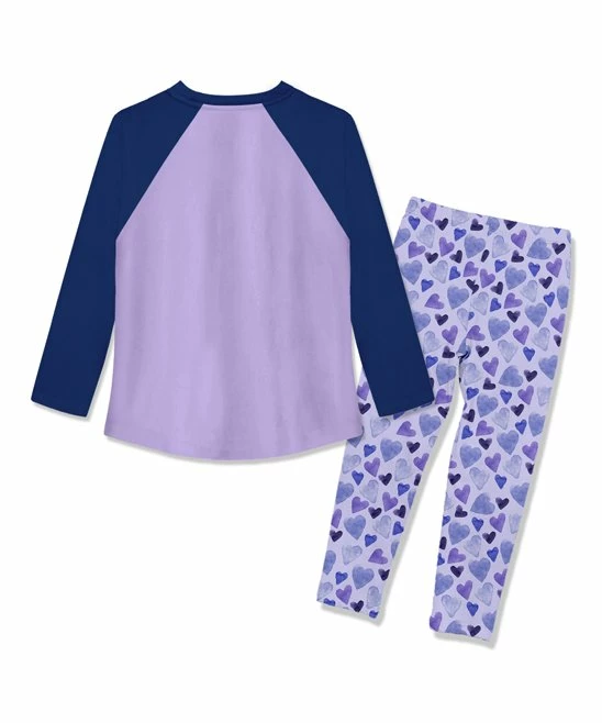 Best deal π₯ Millie Loves Lily Orchid Petal Raglan Tee & Purple Heart To Heart Leggings - Infant, Toddler & π§ Girls For Kids π 3 Best deal π₯ Millie Loves Lily Orchid Petal Raglan Tee & Purple Heart To Heart Leggings - Infant, Toddler & π§ Girls For Kids π - Image 3
