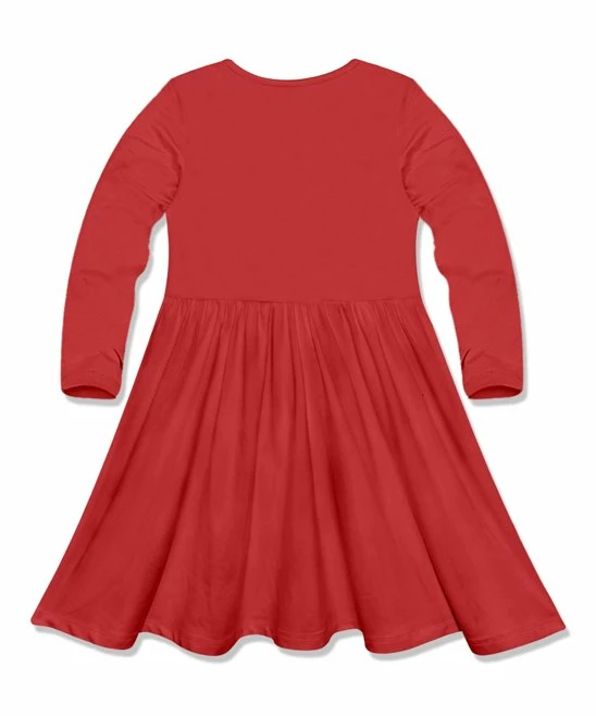 Cheapest π₯ Simply Millie By Millie Loves Lily Red Bow-Accent Long-Sleeve A-Line π Dress - Infant, Toddler & π§ Girls For Kids βοΈ 2 Cheapest π₯ Simply Millie By Millie Loves Lily Red Bow-Accent Long-Sleeve A-Line π Dress - Infant, Toddler & π§ Girls For Kids βοΈ - Image 2