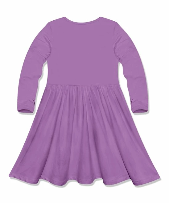 Cheapest π Simply Millie By Millie Loves Lily Purple Bow-Accent Long-Sleeve A-Line π Dress - Infant, Toddler & π§ Girls For Kids βοΈ 2 Cheapest π Simply Millie By Millie Loves Lily Purple Bow-Accent Long-Sleeve A-Line π Dress - Infant, Toddler & π§ Girls For Kids βοΈ - Image 2