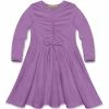 Cheapest 🔔 Simply Millie By Millie Loves Lily Purple Bow-Accent Long-Sleeve A-Line 👗 Dress - Infant, Toddler & 👧 Girls For Kids ✔️