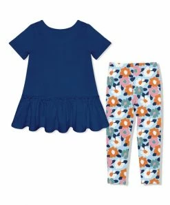 Best deal π Millie Loves Lily Navy Peplum Top & Ice Blue Painted Floral Leggings - Infant, Toddler & π§ Girls For Kids β 5 Best deal π Millie Loves Lily Navy Peplum Top & Ice Blue Painted Floral Leggings - Infant, Toddler & π§ Girls For Kids β -Little Millie-shop zu110864427 alt 2 tm1669666846