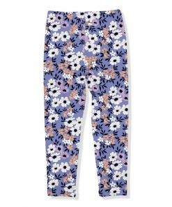 Cheap 🌟 Millie Loves Lily Purple & White Amanda Floral Fleece-Lined Leggings - Infant, Toddler & 👧 Girls For Kids 💯 -Little Millie-shop zu111022887 alt 2 tm1669755734