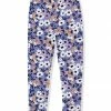 Cheap 🌟 Millie Loves Lily Purple & White Amanda Floral Fleece-Lined Leggings - Infant, Toddler & 👧 Girls For Kids 💯