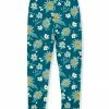 Hot Sale 💯 Millie Loves Lily Teal & White Daisy Fleece-Lined Leggings - Infant, Toddler & 👧 Girls For Kids 🔥