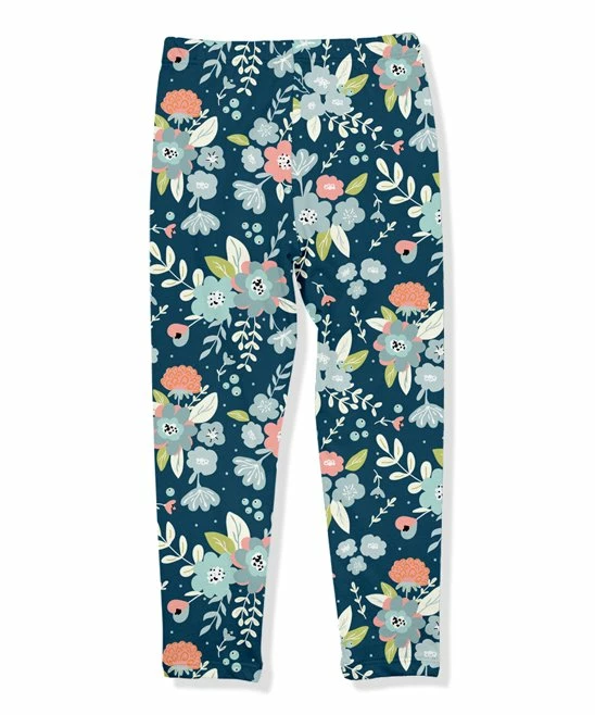 New π Millie Loves Lily Midnight & White Floral Fleece-Lined Leggings - Infant, Toddler & π§ Girls For Kids β€οΈ 3 New π Millie Loves Lily Midnight & White Floral Fleece-Lined Leggings - Infant, Toddler & π§ Girls For Kids β€οΈ - Image 3