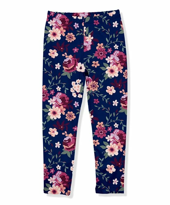 Best Pirce π Millie Loves Lily Navy & Plum Willow Floral Fleece-Lined Leggings - Infant, Toddler & π§ Girls For Kids β€οΈ 1 Best Pirce π Millie Loves Lily Navy & Plum Willow Floral Fleece-Lined Leggings - Infant, Toddler & π§ Girls For Kids β€οΈ