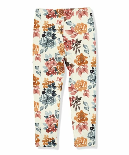 Buy β Millie Loves Lily Cream & Rust Floral Fleece-Lined Leggings - Infant, Toddler & π§ Girls For Kids π 3 Buy β Millie Loves Lily Cream & Rust Floral Fleece-Lined Leggings - Infant, Toddler & π§ Girls For Kids π - Image 3
