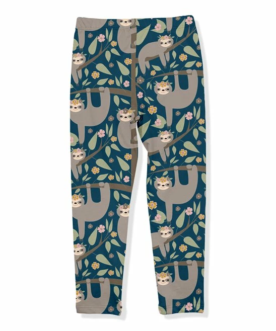 Promo π Millie Loves Lily Teal & Brown Happy Sloths Fleece-Lined Leggings - Infant, Toddler & π§ Girls For Kids β€οΈ 3 Promo π Millie Loves Lily Teal & Brown Happy Sloths Fleece-Lined Leggings - Infant, Toddler & π§ Girls For Kids β€οΈ - Image 3