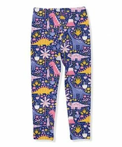 Cheap 😉 Millie Loves Lily Navy & Purple Dino Jane Fleece-Lined Leggings - Infant, Toddler & 👧 Girls For Kids 👏 -Little Millie-shop zu111026025 alt 2 tm1669756154