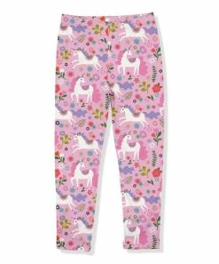 Top 10 👏 Millie Loves Lily Pink & White Darling Unicorn Fleece-Lined Leggings - Infant, Toddler & 👧 Girls For Kids ❤️