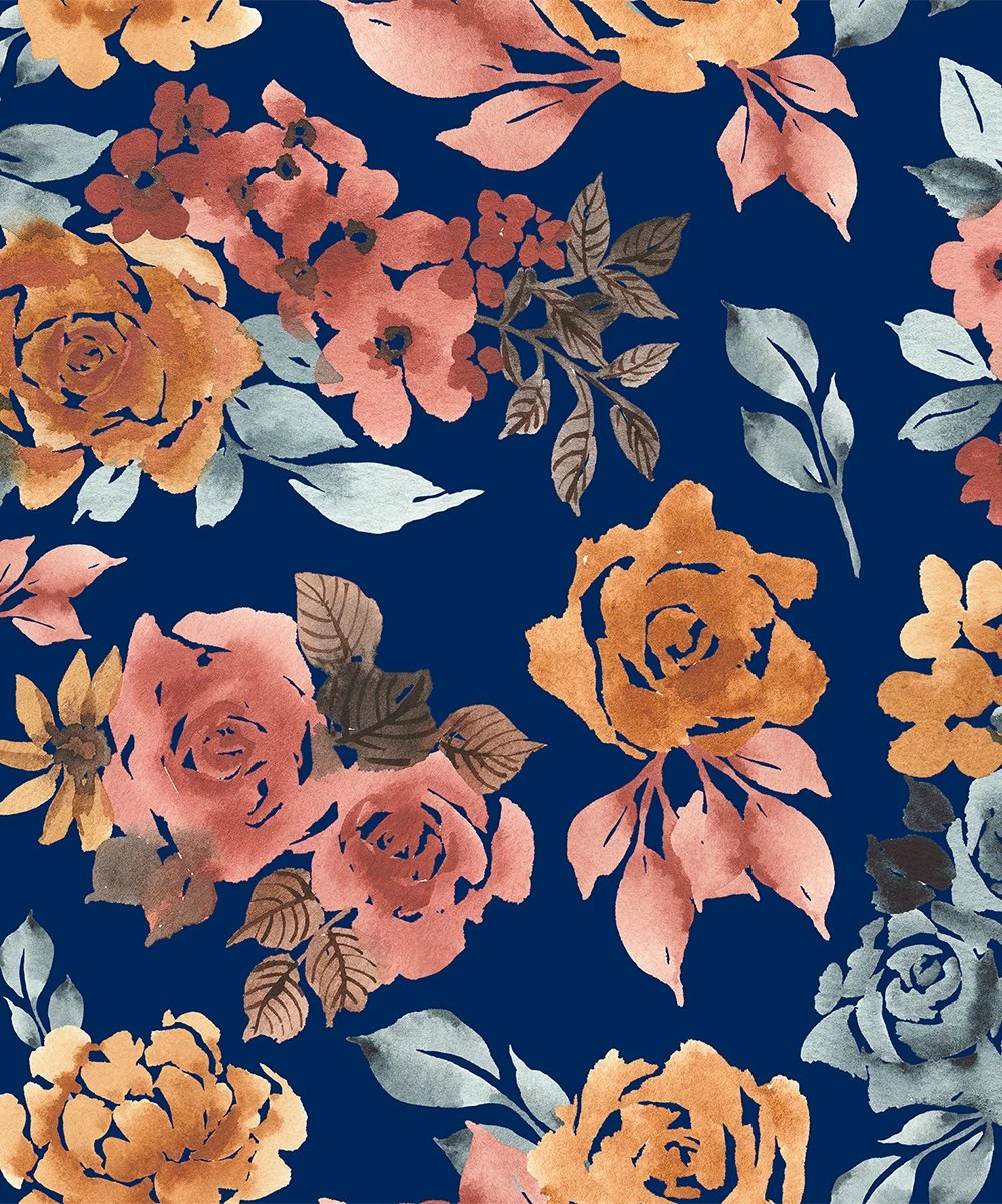 Outlet π Millie Loves Lily Navy & Rust Floral Fleece-Lined Leggings - Infant, Toddler & π§ Girls For Kids β 2 Outlet π Millie Loves Lily Navy & Rust Floral Fleece-Lined Leggings - Infant, Toddler & π§ Girls For Kids β - Image 2