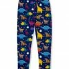 Brand new 😀 Millie Loves Lily Navy & Yellow Dino Dig Fleece-Lined Leggings - Infant, Toddler & 👧 Girls For Kids ✨