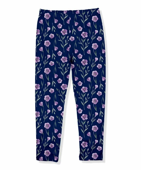 Promo βοΈ Millie Loves Lily Navy & Purple Petals Fleece-Lined Leggings - Infant, Toddler & π§ Girls For Kids π₯ 1 Promo βοΈ Millie Loves Lily Navy & Purple Petals Fleece-Lined Leggings - Infant, Toddler & π§ Girls For Kids π₯