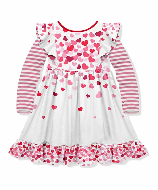 Discount β Millie Loves Lily White & Pink Trailing Floral Angel-Sleeve π Dress - Toddler & π§ Girls For Kids 𧨠2 Discount β Millie Loves Lily White & Pink Trailing Floral Angel-Sleeve π Dress - Toddler & π§ Girls For Kids 𧨠- Image 2