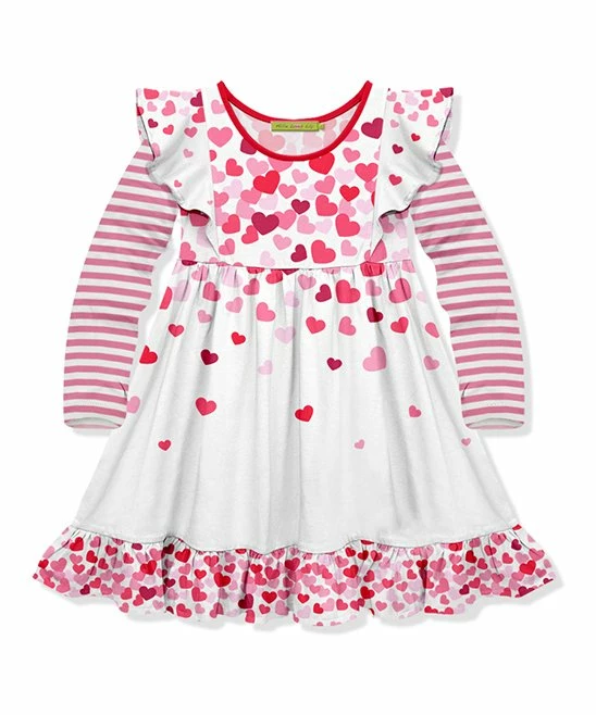 Discount β Millie Loves Lily White & Pink Trailing Floral Angel-Sleeve π Dress - Toddler & π§ Girls For Kids 𧨠1 Discount β Millie Loves Lily White & Pink Trailing Floral Angel-Sleeve π Dress - Toddler & π§ Girls For Kids π§¨