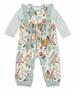 Best reviews of ⌛ Little Millie Ecru Tiffany Floral Ruffle-Trim Playsuit - Infant & Toddler For Kids 😍
