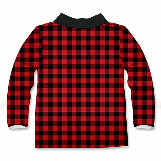 Best reviews of π Millie & Maxx Black & Red Gingham Santa Long-Sleeve Polo - Toddler & Boys For Kids π 2 Best reviews of π Millie & Maxx Black & Red Gingham Santa Long-Sleeve Polo - Toddler & Boys For Kids π - Image 2