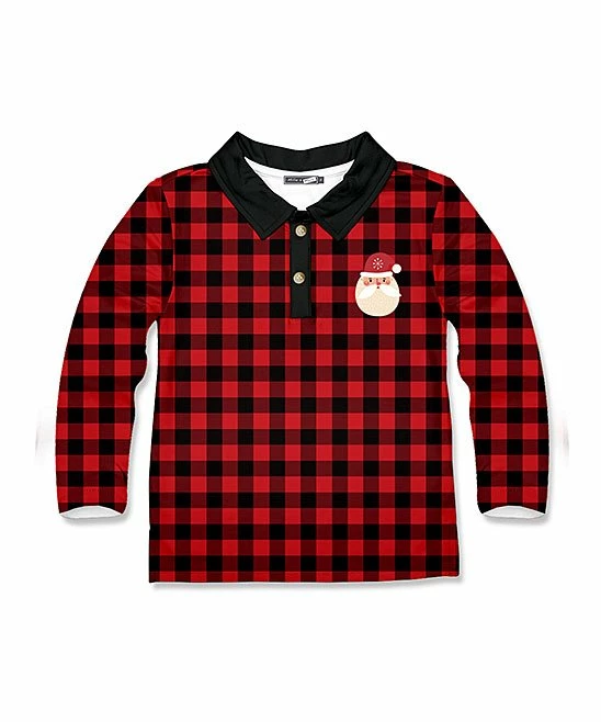 Best reviews of π Millie & Maxx Black & Red Gingham Santa Long-Sleeve Polo - Toddler & Boys For Kids π 1 Best reviews of π Millie & Maxx Black & Red Gingham Santa Long-Sleeve Polo - Toddler & Boys For Kids π