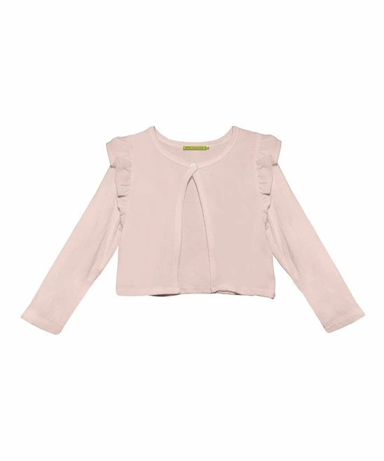 Buy 𧨠Simply Millie By Millie Loves Lily Pink Ruffle-Shoulder Cropped Cardigan - π§ Girls For Kids π 1 Buy 𧨠Simply Millie By Millie Loves Lily Pink Ruffle-Shoulder Cropped Cardigan - π§ Girls For Kids π