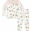 Buy ✨ Millie Loves Lily White & Light Pink Unicorn Dreams Long-Sleeve Pajama Set - Toddler & 👧 Girls For Kids 🔥