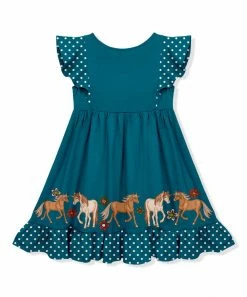 Hot Sale π₯ Millie Loves Lily Teal & White Polka Dot Pony Ruffle-Hem Angel-Sleeve π Dress - Toddler & π§ Girls For Kids π 5 Hot Sale π₯ Millie Loves Lily Teal & White Polka Dot Pony Ruffle-Hem Angel-Sleeve π Dress - Toddler & π§ Girls For Kids π -Little Millie-shop zu95654662 alt 2 tm1620326745