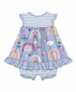 Cheapest β Little Millie Periwinkle Rainbow π Skirted Ruffle-Hem Bubble Romper - Infant & Toddler For Kids π 5 Cheapest β Little Millie Periwinkle Rainbow π Skirted Ruffle-Hem Bubble Romper - Infant & Toddler For Kids π -Little Millie-shop zu95656052 alt 2 tm1620326936