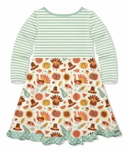Budget π Millie Loves Lily Mint & Ecru Turkey Day Button-Front A-Line π Dress - Infant, Toddler & π§ Girls For Kids β 5 Budget π Millie Loves Lily Mint & Ecru Turkey Day Button-Front A-Line π Dress - Infant, Toddler & π§ Girls For Kids β -Little Millie-shop zu95795657 alt 2 tm1633547842