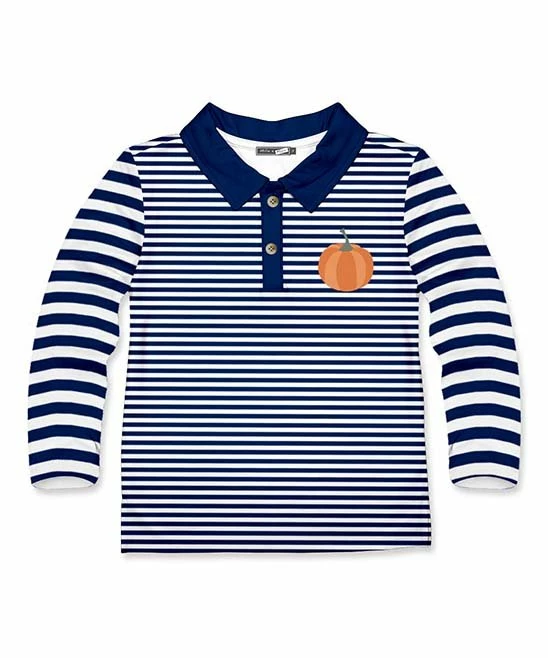 Best reviews of π Millie & Maxx Navy Stripe Pumpkin Long-Sleeve Polo - Infant, Toddler & Boys For Kids π₯° 1 Best reviews of π Millie & Maxx Navy Stripe Pumpkin Long-Sleeve Polo - Infant, Toddler & Boys For Kids π₯°
